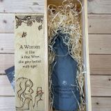 1 Bottle Magnum Hand Burned Pre-Made Wine Box